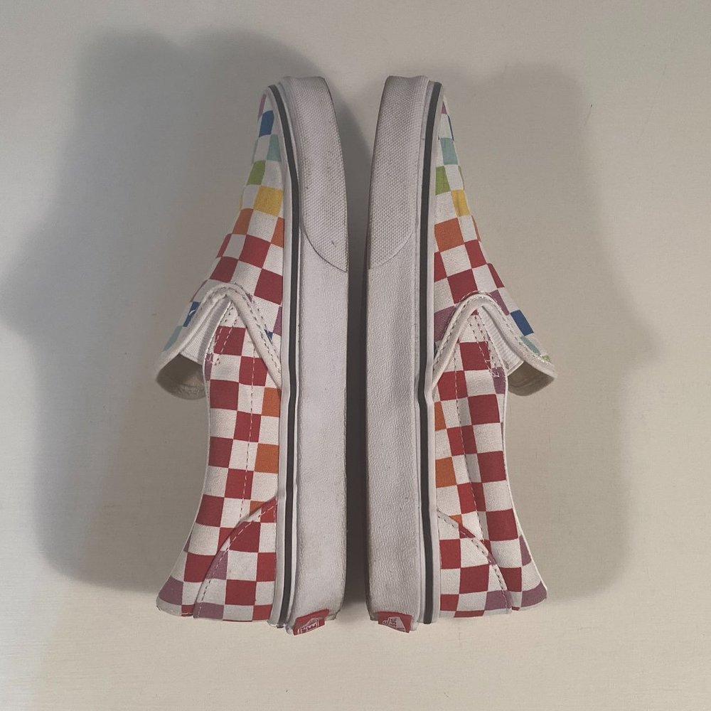 Vans Multi-Color Checkerboard Canvas Slip On Snea… - image 6